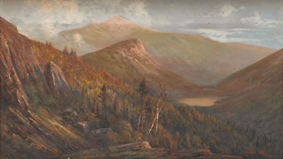 Franconia Notch from Bald Mountain 1881 by Edward Hill - Auction record, sale price, and art valuation. Compare with similar artists and explore comparable artworks.