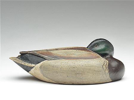 Sample artwork by Ferdinand Homme (1901 - 1963), known for decoy carving - View similar artists and auction records