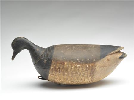 Hollow carved swimming brant