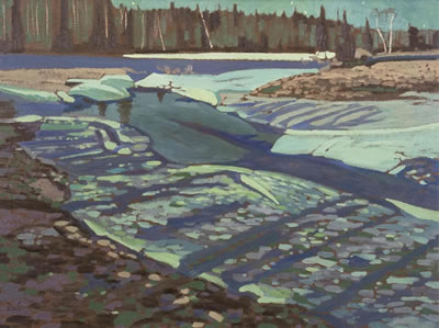 CHANNEL ICE, ELBOW RIVER FOREST RESERVE