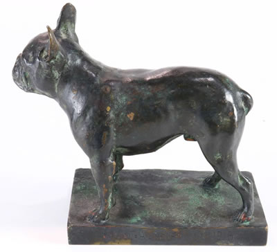 Sculpture of a French Bulldog "Ehrenpries"
