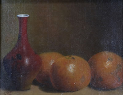 Still Life with Oranges, 1906 by Christian Skov - Auction record, sale price, and art valuation. Compare with similar artists and explore comparable artworks.