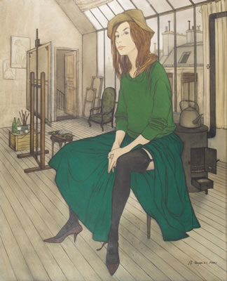 "Olesia dans l'Atelier," 1961