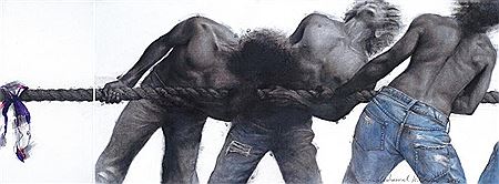 Tug Of War Series (diptych) by Ronnie Mohamad - Auction record, sale price, and art valuation. Compare with similar artists and explore comparable artworks.