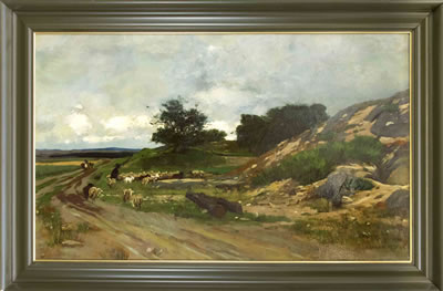 Large landscape with flock of sheep by Harald Hugo Jacob Diecks - Auction record, sale price, and art valuation. Compare with similar artists and explore comparable artworks.