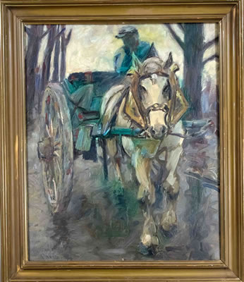 Horse-drawn cart