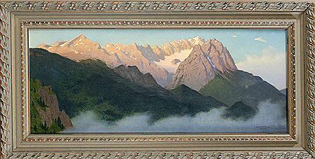The Zugspitze at sunset