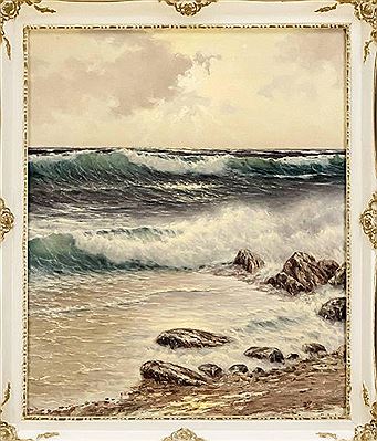 Surf in the evening light