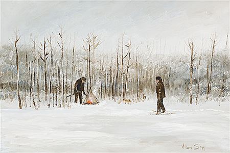 John Bear Making a Fire