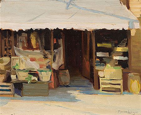The Little Fruit Store by Marion Long - Auction record, sale price, and art valuation. Compare with similar artists and explore comparable artworks.