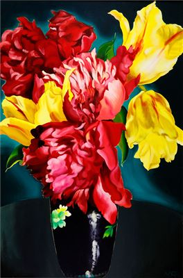 Sample artwork by Gabor Nagy (Born 1945), known for still life, flower, figure, landscape painting - View similar artists and auction records