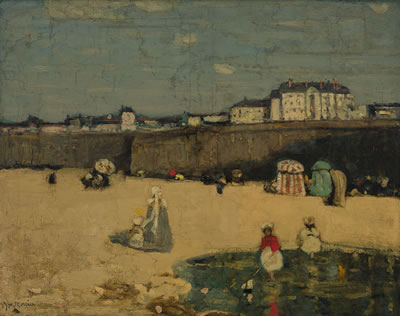 La plage by James Wilson Morrice - Auction record, sale price, and art valuation. Compare with similar artists and explore comparable artworks.