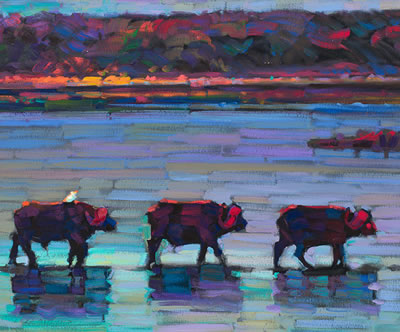 Sample artwork by Leif Ostlund (Born 1958), known for painting - View similar artists and auction records