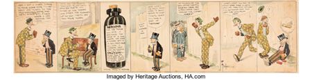 Mutt and Jeff Daily Comic Strip Original Art, undated (H.C. Fisher, 1910s)