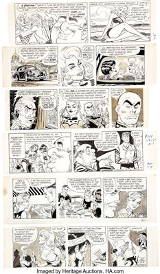 Robin Malone Daily Comic Strip Original Art Group of 10 (NEA Syndicate, 1967-1970) by Bob Bartow (Robert) Lubbers - Auction record, sale price, and art valuation. Compare with similar artists and explore comparable artworks.