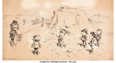 Sandlot Baseball Original Art (1922)