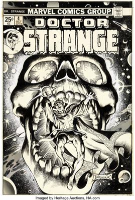 Doctor Strange #4 Cover Original Art (Marvel, 1974)