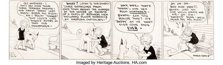 Little Orphan Annie Daily Comic Strip Original Art dated 4-26-26 (Chicago Tribune, 1926)