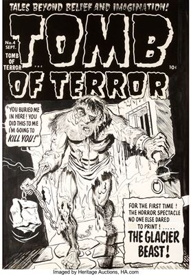 Tomb of Terror #4 Cover Original Art (Harvey, 1952)