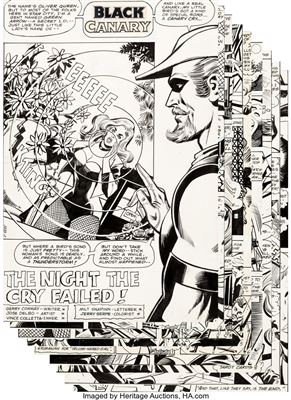 World's Finest Comics #256 Complete 10-Page Black Canary Story "The Night the Cry Failed!" Original Art (DC, 1979)