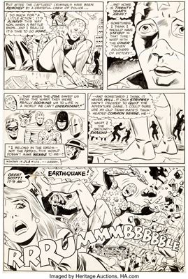 All-Star Comics #58 Story Page 5 Star-Spangled Kid Original Art (DC, 1976)