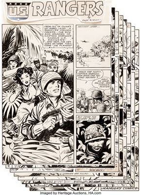 Rangers Comics #19 Complete 8-Page Story Original Art(Fiction House, 1942)