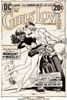 Girls' Love Stories #178 Cover Original Art (DC, 1973)