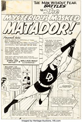 Daredevil #5 Splash Page 1 Original Art (Marvel, 1964)