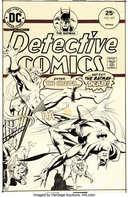 Detective Comics #447 Cover Creeper Original Art (DC, 1975)