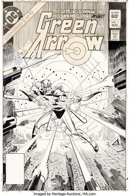 Green Arrow #1 Cover Original Art (DC, 1983)