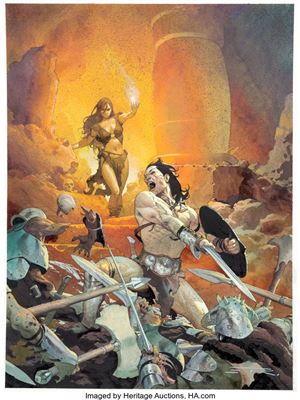Conan the Barbarian #1 Cover Painting Original Art (Marvel, 2019)