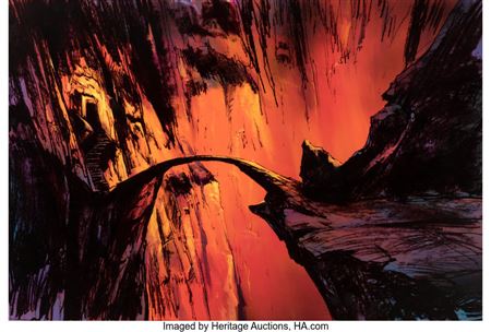 The Lord of the Rings Moria Background Original Art (Ralph Bakshi, 1978)