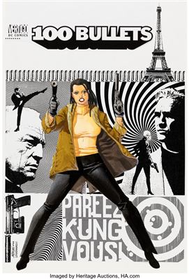 100 Bullets #12 Steranko Homage Cover Original Art (DC/Vertigo, 2000) by Dave Johnson - Auction record, sale price, and art valuation. Compare with similar artists and explore comparable artworks.