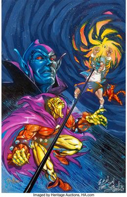 Demon Annual #1 Cover Painting Original Art (DC Comics, 1992)