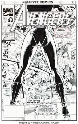 Avengers #315 Cover Original Art (Marvel, 1990)