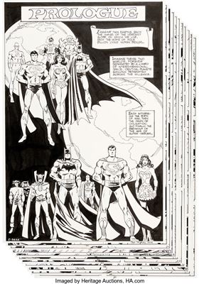 Adventure Comics #461 Lot of 12 Original and 4 Re-Created Pages Group of 16 (DC Comics, 1979/2003)