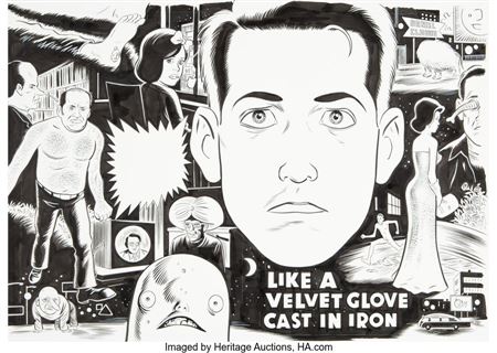 Like a Velvet Glove Cast in Iron Japanese Release Wraparound Cover Original Art (Presspop Inc., 2005)