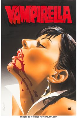 Vampirella #5 Cover Original Art (Harris, 2002)