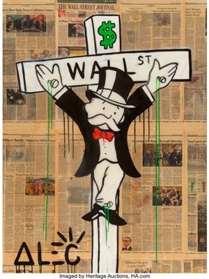 Wall Street Crucifix