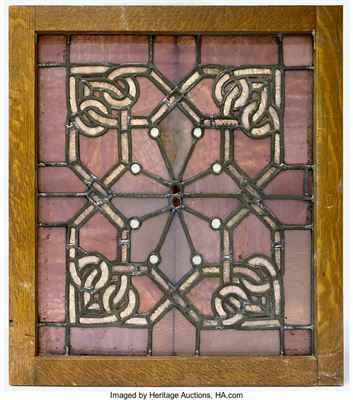 Main Dining Room Stained Glass Section from the Auditorium Hotel