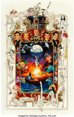James Bond: Agents, Villains, and Babes, Sunday Times interior illustration, 1999