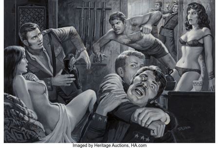 Men's Adventure interior illustration