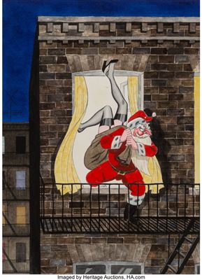 Santa's Christmas Present, Playboy cartoon