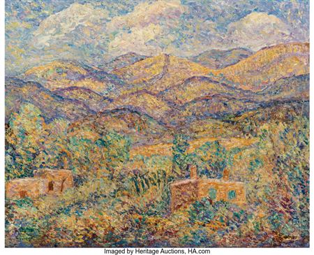 Sample artwork by Alfred Gwynne Morang (1901 - 1958), known for modernist-leaning landscape, genre, illustrator - View similar artists and auction records