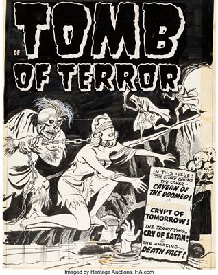 Tomb of Terror #3 Cover Original Art (Harvey, 1952)
