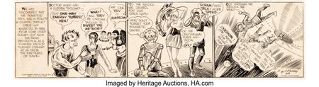 Buck Rogers #844 Daily Comic Strip Original Art (John F. Dille Co., 1931) by Dick Calkins - Auction record, sale price, and art valuation. Compare with similar artists and explore comparable artworks.