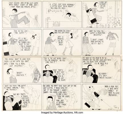 Merely Margy Sunday Comic Strip Original Art dated 5-25-30 (King Features Syndicate, 1930)