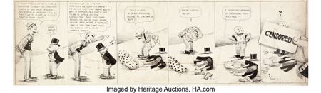 Mutt and Jeff Daily Comic Strip Original Art dated 5-25-16 (H.C. Fisher, 1916)