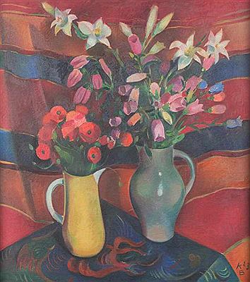 BLUMENSTILLLEBEN (1923) by Karl Gunschmann - Auction record, sale price, and art valuation. Compare with similar artists and explore comparable artworks.