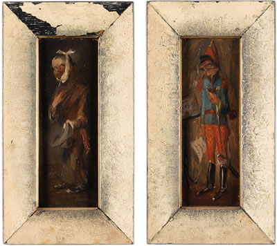Soldat und Bettler (pair)